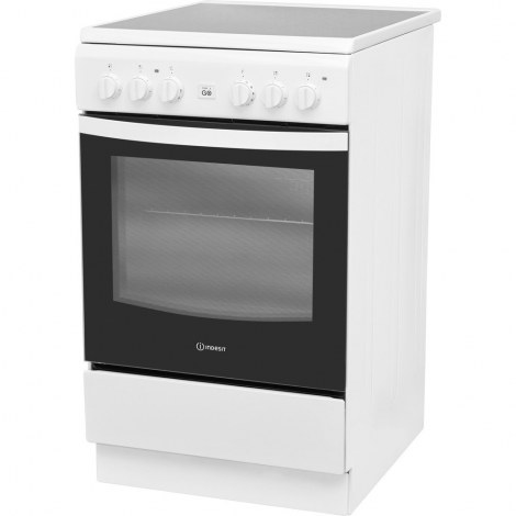 INDESIT | Cooker | IS5V8GMW/E | Hob type Vitroceramic | Oven type Electric | White | Width 50 cm | Grilling | Depth 60 cm | 57 L - 3
